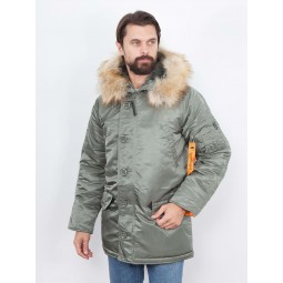 Парка Аляска Apolloget HUSKY II, Olive/Orange