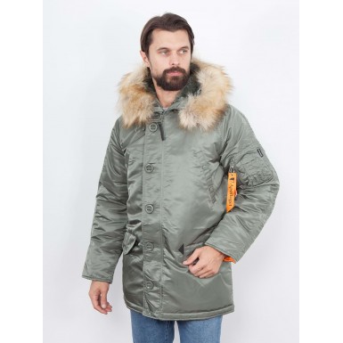 Парка Аляска Apolloget HUSKY II, Olive/Orange Парка Аляска Apolloget HUSKY II, Olive/Orange