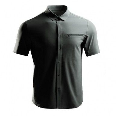 Рубашка DRAGON TOOTH BUTTON DOWN, S/S, Light Grey Green, DT24-SH002