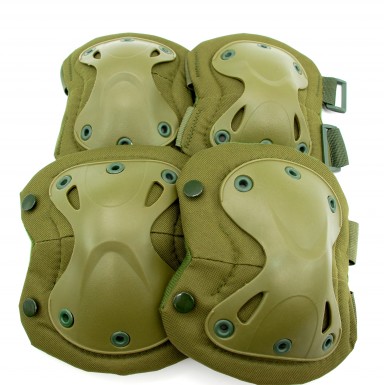 Наколенники-налокотники Garsing Х-образные, олива