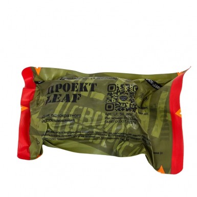 Пакет Перевязочный Индивидуальный LEAF Bloodpack-K 4" (10 см) с каолином BLDPK4-K-LEAF Пакет Перевязочный Индивидуальный LEAF Bloodpack-K 4" (10 см) с каолином BLDPK4-K-LEAF