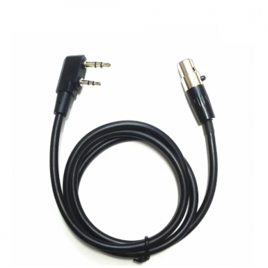 Кабель переходник FCS с разъема RAC на Kenwood / Baofeng, Black