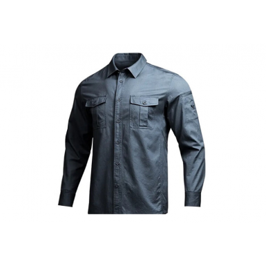 Рубашка Dragon Tooth YR Collar Shirt Long Sleeve G2, Battleship Grey DT22-SH009