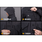 Куртка Dragon Tooth ZHB Tactical Flexible SoftShell Jacket, Polar Night Black DT20-SS009