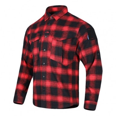 Рубашка Emerson Blue Label Longicorn Flannel Shirt Red Black Grid