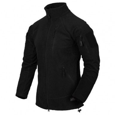 Куртка флисовая Helikon Alpha Tactical Grid Fleece, Black