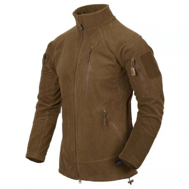 Куртка флисовая Helikon Alpha Tactical Grid Fleece, Coyote