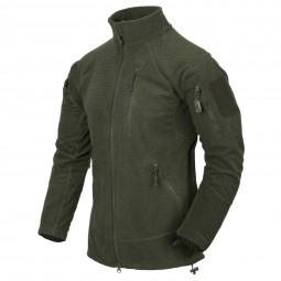 Куртка флисовая Helikon Alpha Tactical Grid Fleece, Olive Green