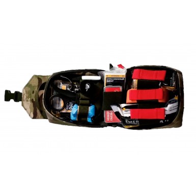 Аптечка индивидуальная укомплектованная Not Today «Практика 2м», multicam