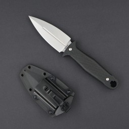 Нож тактический Daggerr Combat, сталь 8Cr14MoV, рукоять FRN (Армированный нейлон) черный