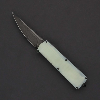Нож автоматический  Daggerr Кощей Kwaiken, сталь D2, рукоять алюминий/G10 св.зеленый