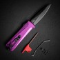 Нож автоматический Daggerr Кощей Spear Point BW, сталь D2, рукоять алюминий фиолетовый Нож автоматический Daggerr Кощей Spear Point BW, сталь D2, рукоять алюминий фиолетовый