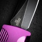 Нож автоматический Daggerr Кощей Spear Point BW, сталь D2, рукоять алюминий фиолетовый Нож автоматический Daggerr Кощей Spear Point BW, сталь D2, рукоять алюминий фиолетовый