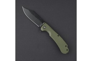 Нож складной Daggerr Powie DL BW, сталь 8Cr14MoV, рукоять FRN (Арм. нейлон) олива