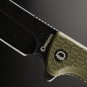 Нож складной Daggerr Tesak DL BW, сталь 8Cr14MoV, рукоять FRN (Арм. нейлон) олива