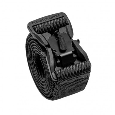 Ремень брючный Зубр "Магнит" FG-38 Ч/140-1 (Полиамид+латекс/Черный)