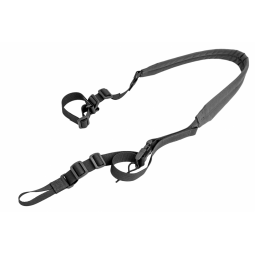 Ремень двухточечный с бесшумной антабкой, черный